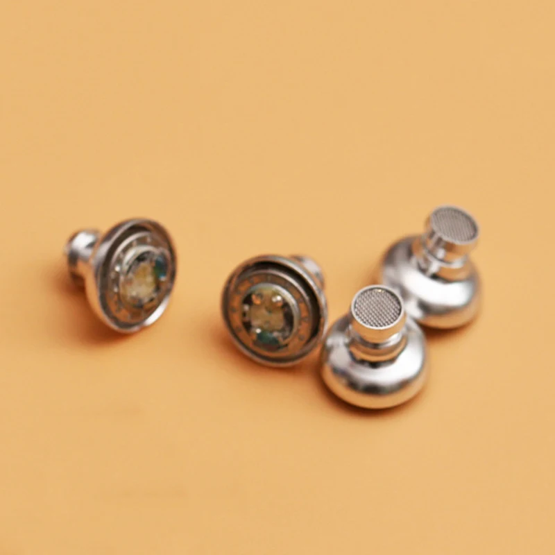 4pcs DIY 10 мм 28 Ом в ухо наушники динамик 3 способ сбалансированная Частота наушников динамик драйвер с передней полости оболочки Чехол - Color: 4pcs