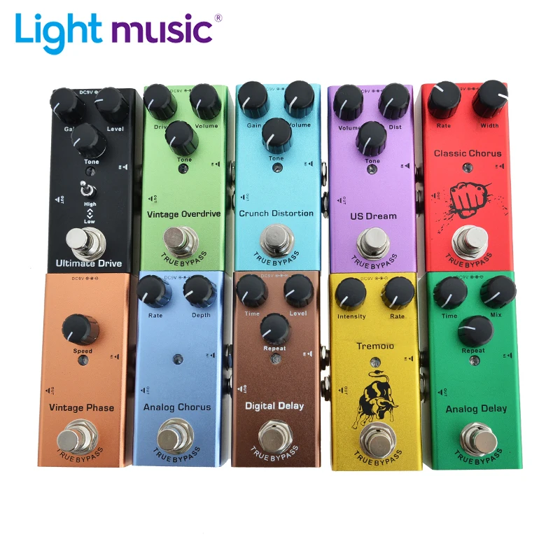 Electric Guitar Pedal Vintage overdrive/US Dream/Classic Chorus/Vintage Phase/Tremolo/Analog delay/Digital Delay/Ultimate Drive | Спорт и