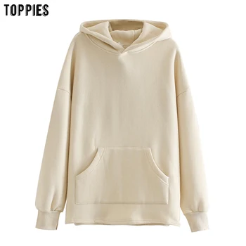 toppies Loose Oversize Hoodies Woman Sweatshirt autumn winter Female fleece hoodies 2020 women Sweat-shirts 1