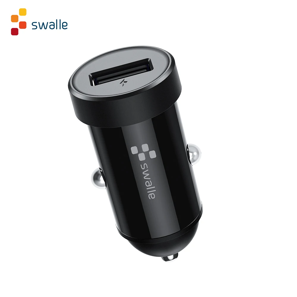 Компактное автомобильное зарядное устройство Swalle быстрое USB для автомобиля