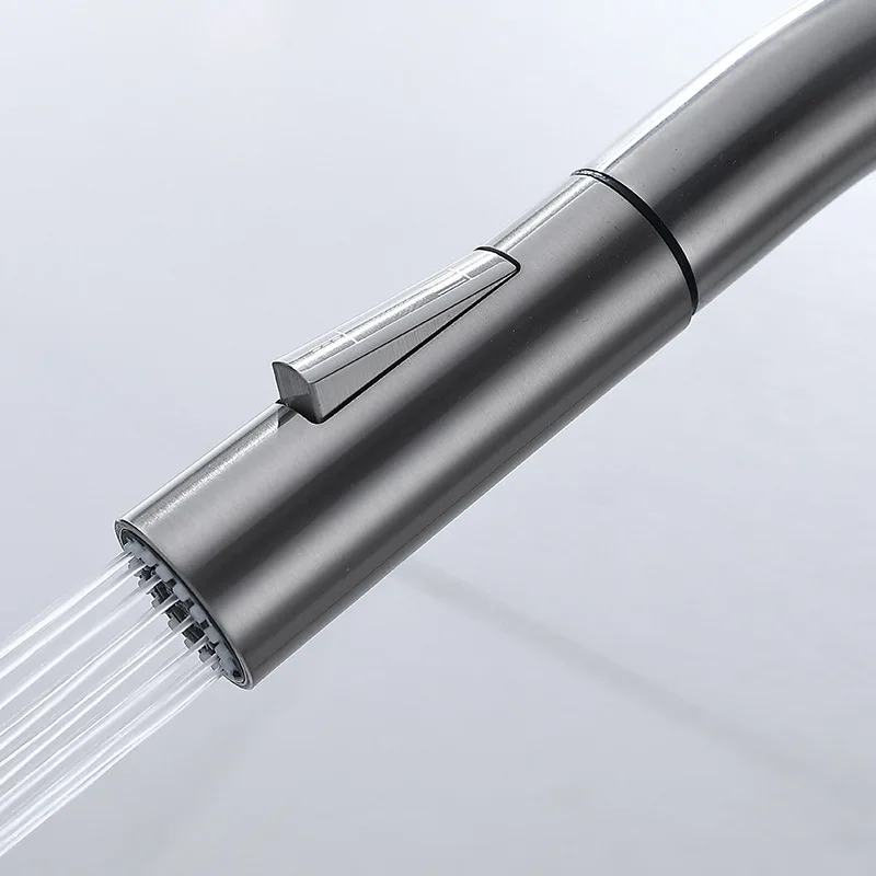 Сенсорный смеситель для кухни вытяжной настенный кухонной раковины умный