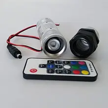 DC12V 6 Вт RGB светодиодный волоконно-оптический DIY потолочный мерцающий светильник звезда RGB двигатель машина мини светодиодный проектор+ RF 17key RF пульт дистанционного управления