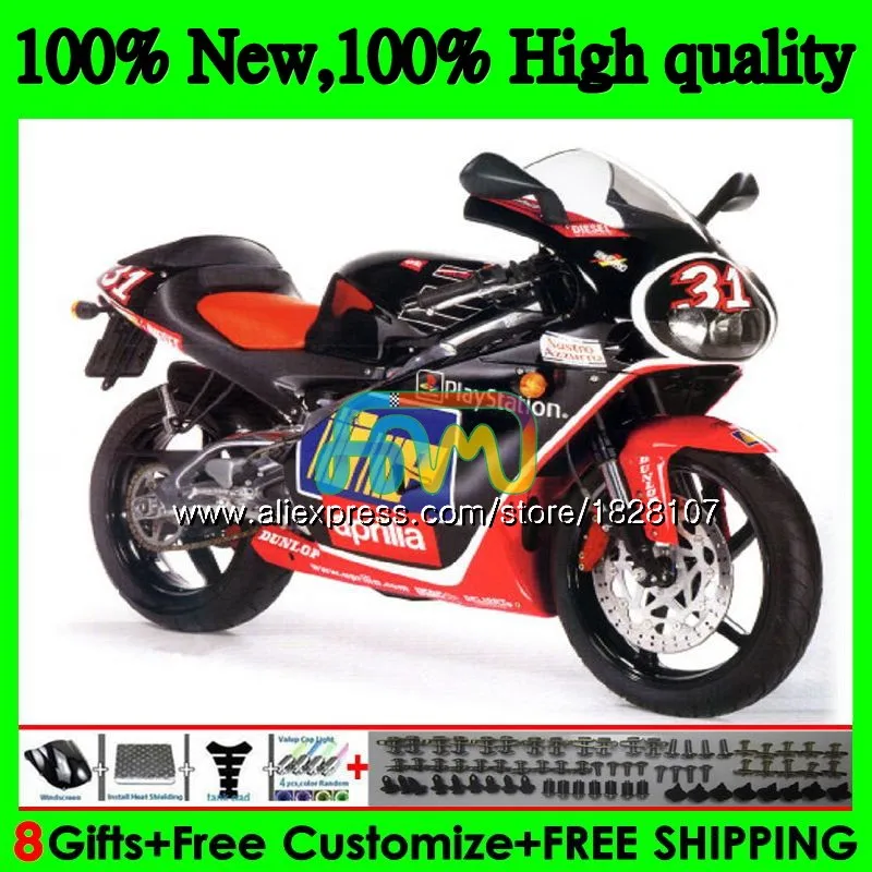 RS125R для Aprilia RS 125 R RR RS125 99 00 01 02 03 04 05 64BS. 21 RS4 RS-125 1999 2000 2001 глянцевый черный 2002 2003 2005 обтекатель