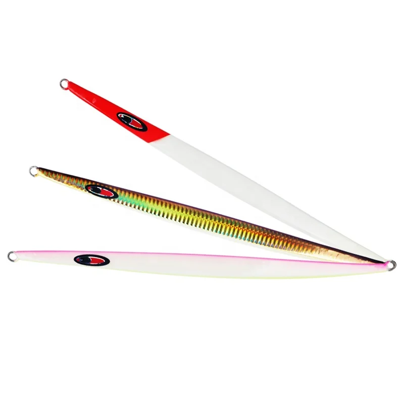 

170g 210g saltwater metal Long Lead Jig 3D Eyes jigging lure Fast Sinking Fall Bait speed jig