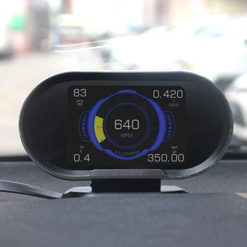 

2 in 1 KW206 OBD2 Car Fault Scanner Detector Automatic Head-up Display Met Auto Diagnostic Tester Over-Speed Warmer