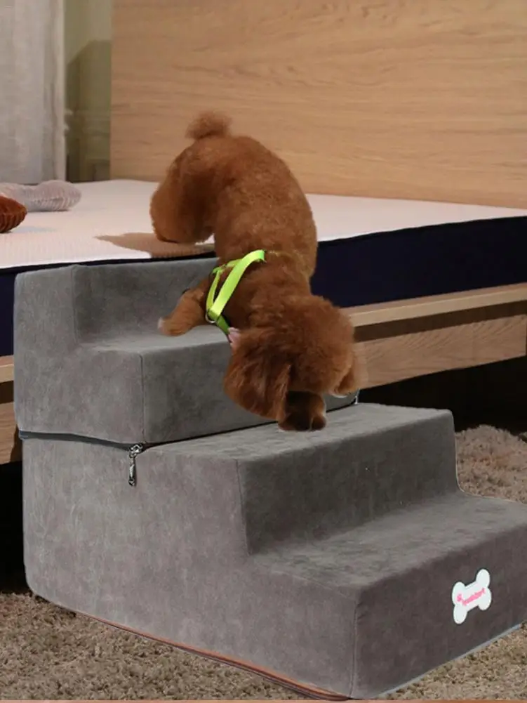 Переносная 4 ступенька для питомца собаки кошки лестницы пандус легкий способ