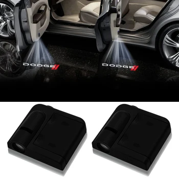 

2pcs Car Logo LED Door Welcome Logo Light for Dodges Challenger RAM 1500 Charger Avenger Caliber Nitro Auto Car Accessories