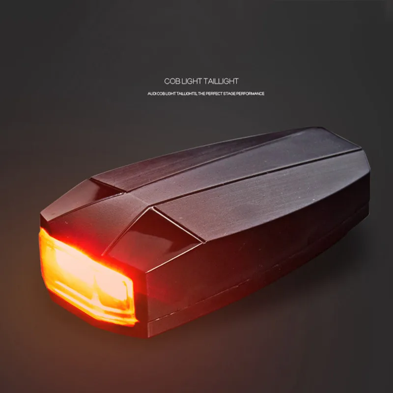 A6 bicycle taillights USB charging mountain bike lights wireless intelligent remote control burglar alarm speakers lights 30A17 (4)