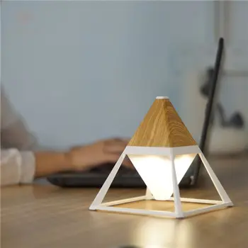 

USB Table Lamp Pyramid Shape Touch Control Eye Caring Light for Bedroom Nursery