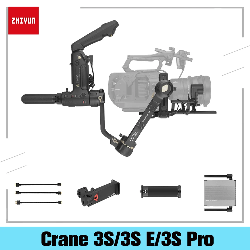 Ручной Стабилизатор камеры Zhiyun CRANE 3S/3S E 3 осевой шарнирный стабилизатор для DSLR Sony