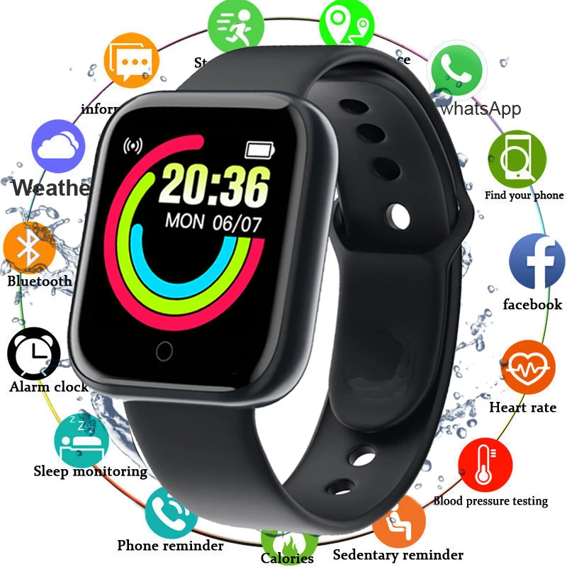 2021 Customize Wallpaper Smart Watch Men Women Heart Rate Monitor Sport Smartwatch Music Control Watches For IOS Android Xiaomi