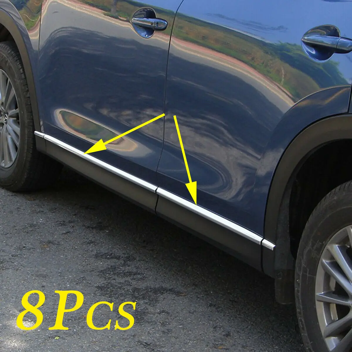 Боковая дверь молдинговые полосы крышка подходит для Mazda CX 5 CX5 KF 2017 2018 2019 2020