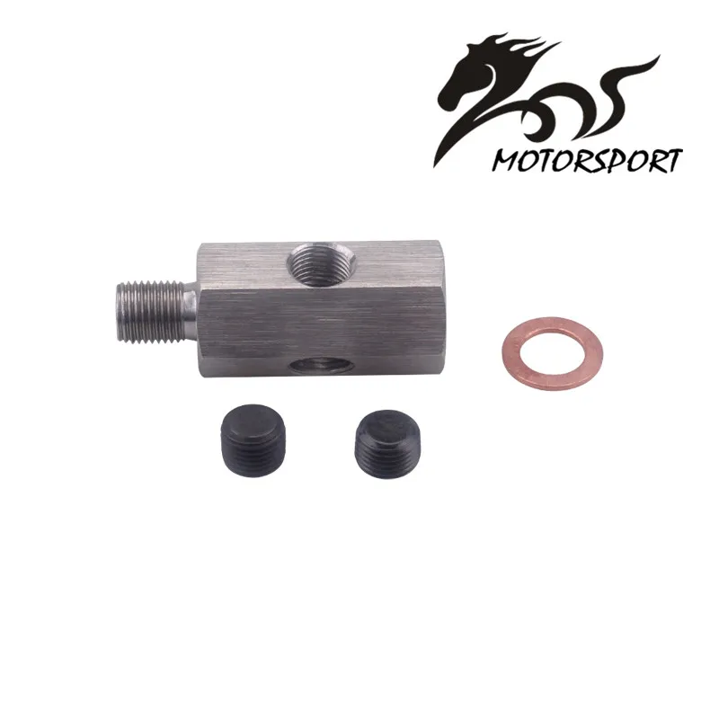 

Oil Pressure Sensor Tee To NPT Adapter Metric Adapter Turbo Supply Feed Line Gauge 1/8" NPT Female To 1/8"NPT