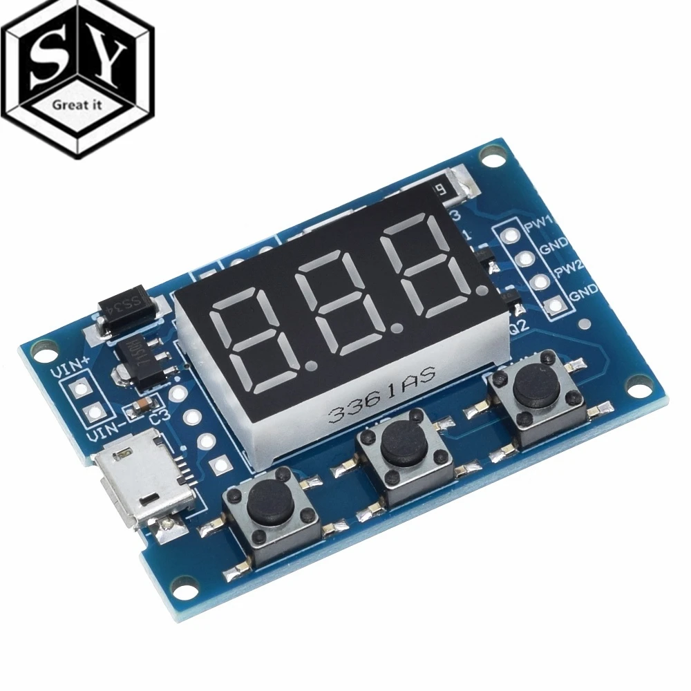Dual Way Digital LED Duty Cycle Pulse Frequency Board Module  (4)
