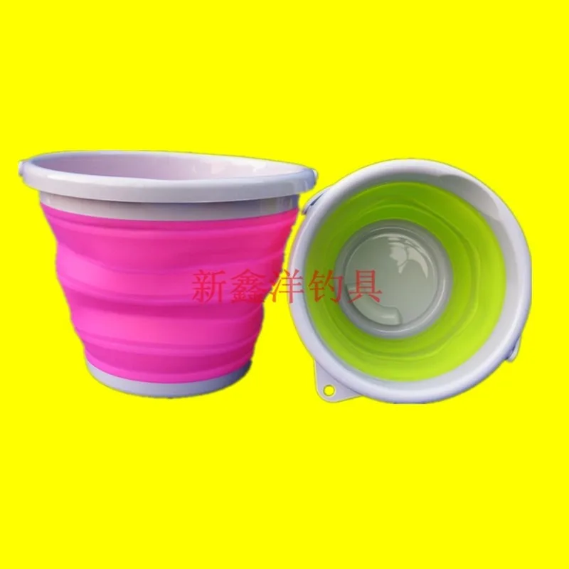 Складное пластиковое Силиконовое ведро для хранения воды 5 литров|Сумки рыбалки|