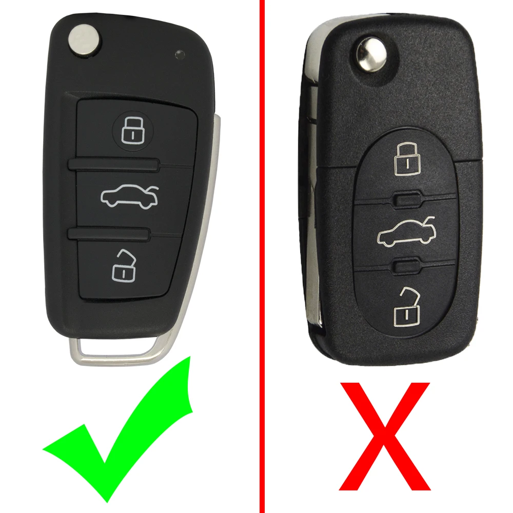 WhatsKey, высокое качество, 3 кнопки, флип, Автомобильный ключ, пульт дистанционного управления, складной ключ, чехол, брелок, чехол для Audi TT Q3, A8, A6, c5, c6, A4, b6, b7, A3