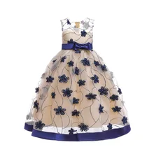 Дизайнерское От 4 до 14 лет для девочек Детская ткань лето хлопок полиэстер зима принцесса кружево Рождество Одежда для девочек платье