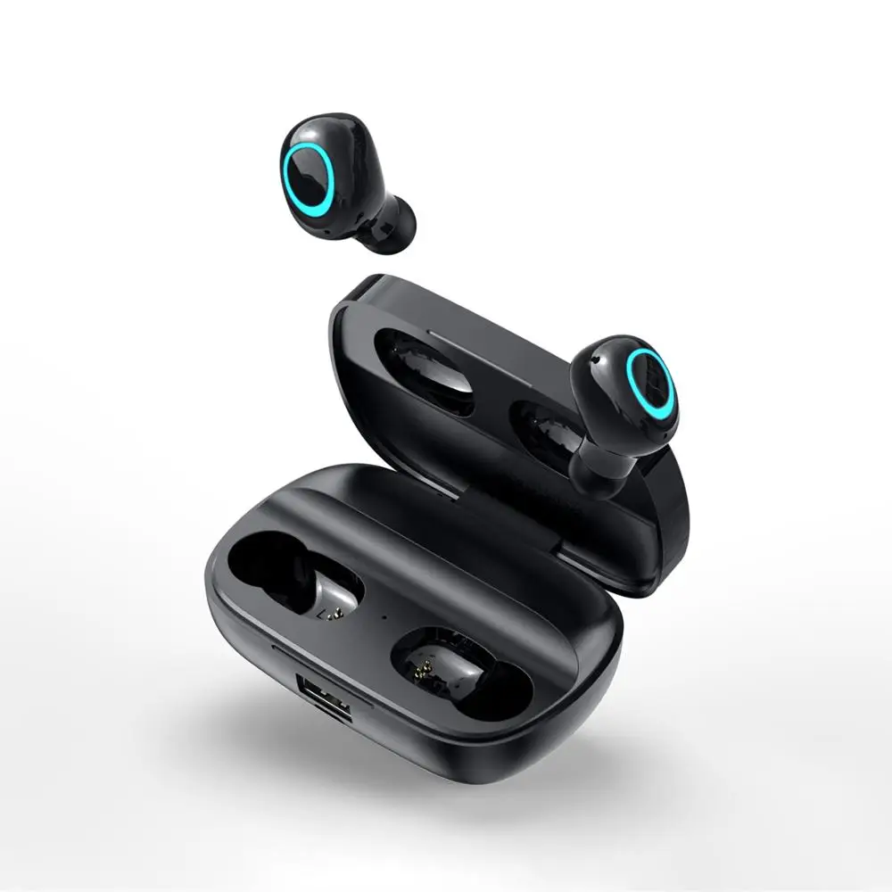 2019 New S11 Wireless Bluetooth 5.0 IPX67 Waterproof Automatic pairing Earphone with 2200mAh Power Bank for all smart phone