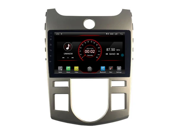 Автомобильный мультимедийный плеер 9 дюймов ips экран монитор gps магнитофон Bluetooth Android 9,0 для KIA Forte 2008-2012 на авто аудио
