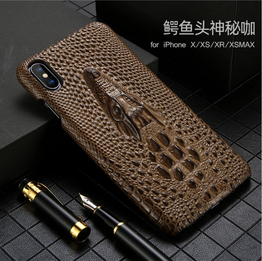 Чехол из натуральной кожи ручной работы для iPhone 8, 6, 6 S, 6 plus, 7, 7, 8 plus, x, xs, max, 11 Pro, Max, чехол - Цвет: Кофе