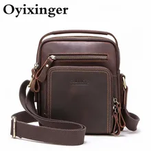 Мужские сумки на плечо для Ipad Mini 7,9 дюймов мужской маленький Портфель Мужская Натуральная кожа Мужская Натуральная воловья сумка-мессенджер