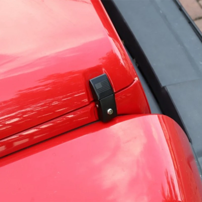 Капоты двигателя Замок капота для Jeep Wrangler JK 2007- металл с ключом шаблон дизайн капота замок для Wrangler замок для автомобильного капота