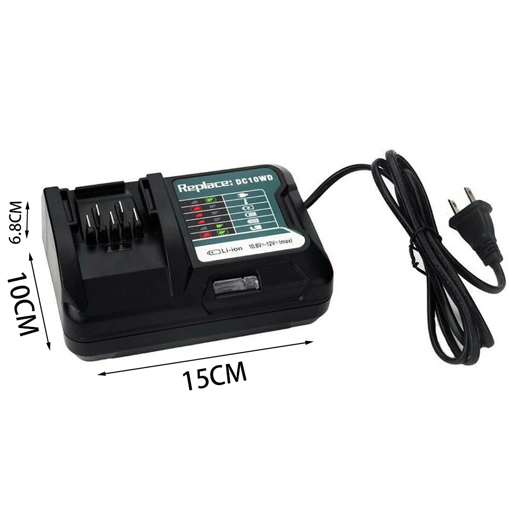 Battery Charger Practical Replacement Black Plastic Protection Accessories Charging Current Home Fast Power Tool For Makita