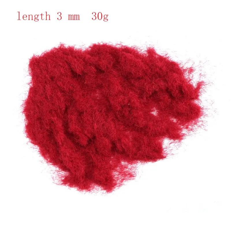 30g Scene Model Materia Yellow Green Turf Flock Lawn Nylon Grass Powder STATIC GRASS 3MM/5MM/8MM Modeling Hobby Craft Accessory 20