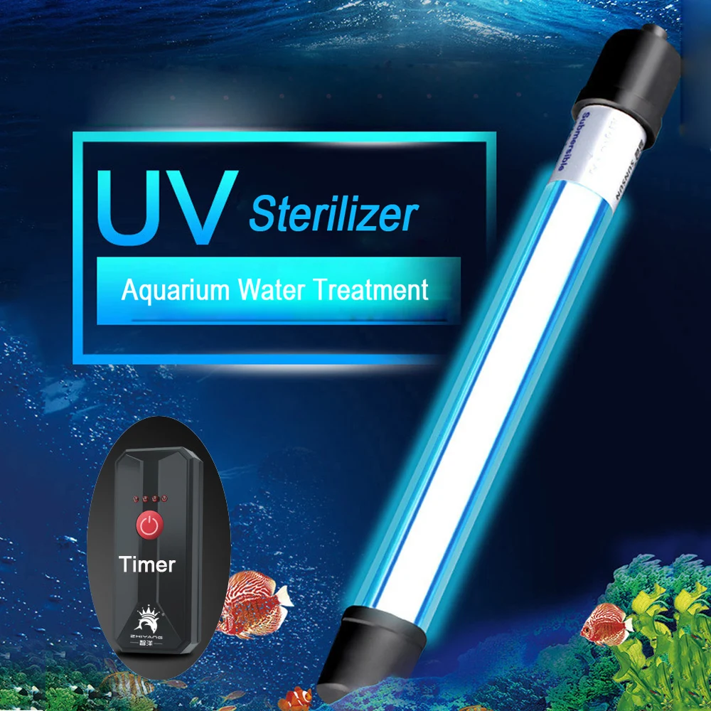 Éclairage,Stérilisateur à lampe UVC pour Aquarium, désinfection à la