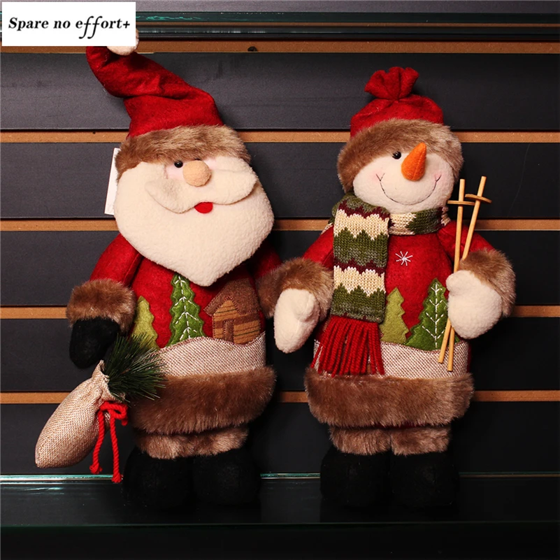 

christmas tree decorations Santa Claus Snowman Doll Navidad Figurines Christmas Gift Kid Christmas Decoration Merry Christmas