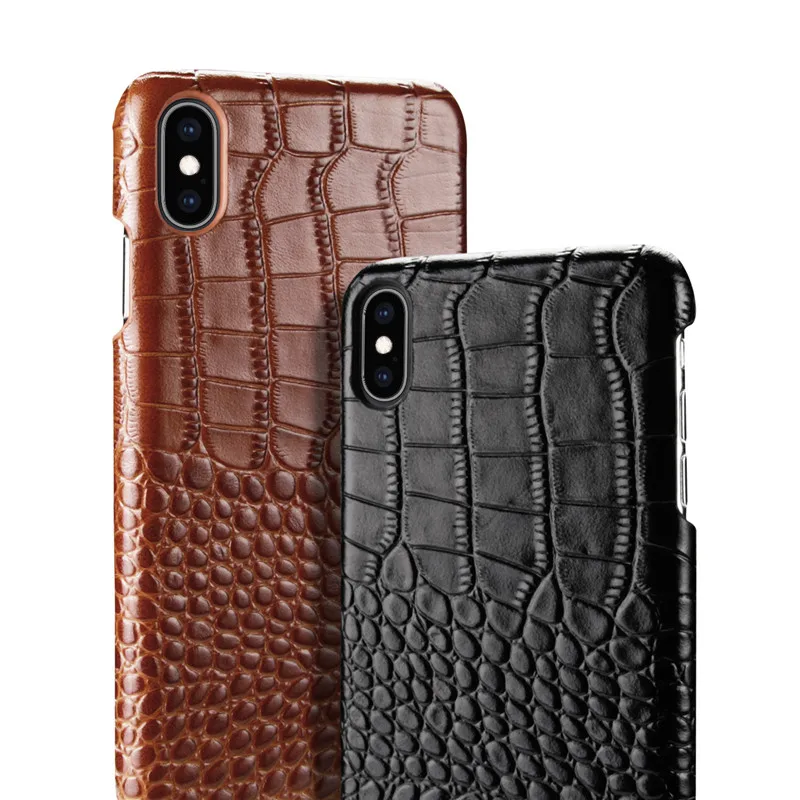 BestNull первый слой коровьей крокодиловой кожи линии задняя крышка чехол для iPhone XS смартфон