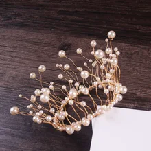 Классический свадебный головной убор, аксессуары для волос, ручная работа, жемчужная Корона, украшение торта, аксессуары для пекарни, свадьбы, дня рождения