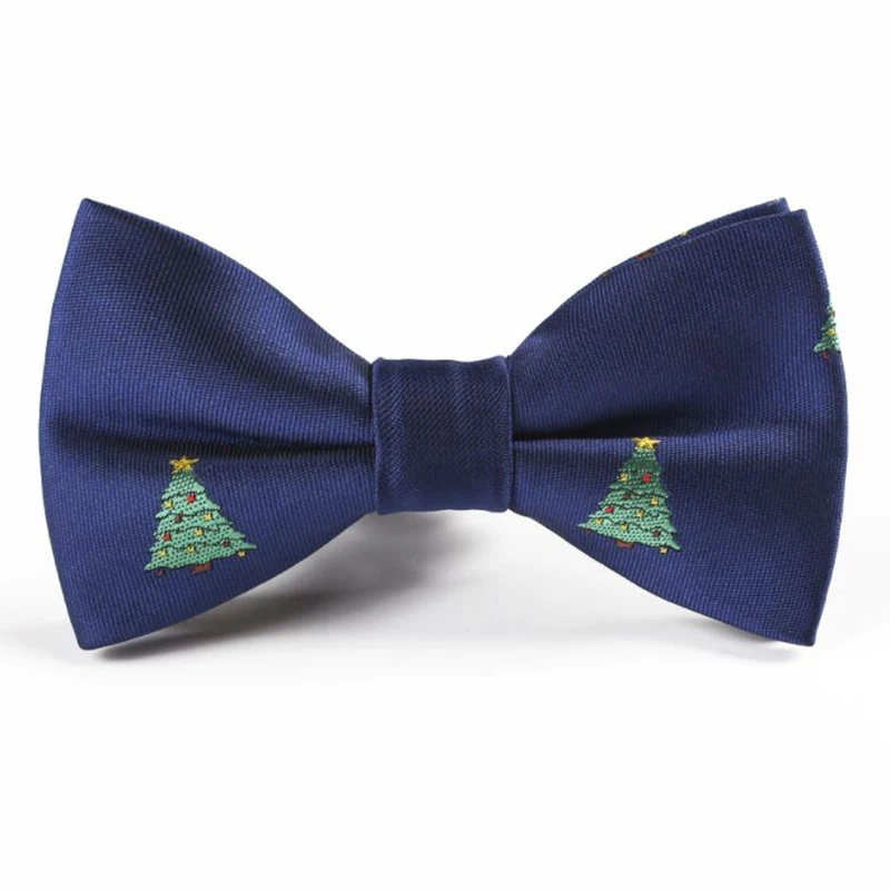 Новые детские рождественские галстуки-бабочки с рисунком снега; качественные праздничные галстуки-бабочки для мальчиков