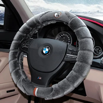 

2021 New Style Pure wool car steering wheel cover For mazda 6 gh gj cx-7 cx-5 3 2017 2018 2016 steering wheel car accessories