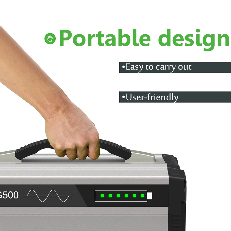  Portable 1000W 120000mAh Solar Power Storage Generator Inverter Outdoor UPS Pure Sine Wave Power Su