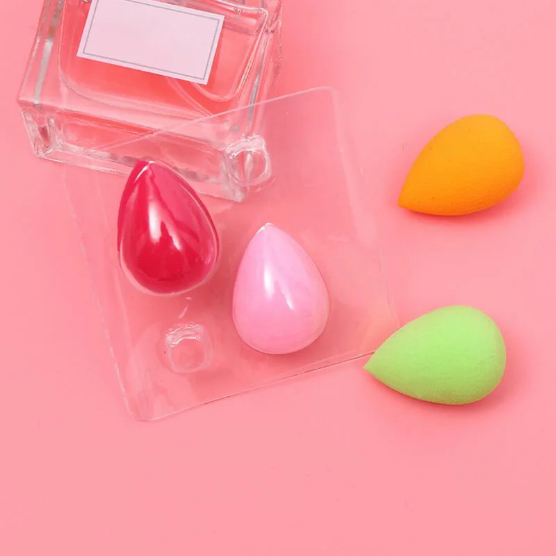 2 шт./компл. 5 шт./компл. мини Пальчиковый спонж для основы слоеный порошок Гладкий макияж инструменты для красоты капля губка-тыква