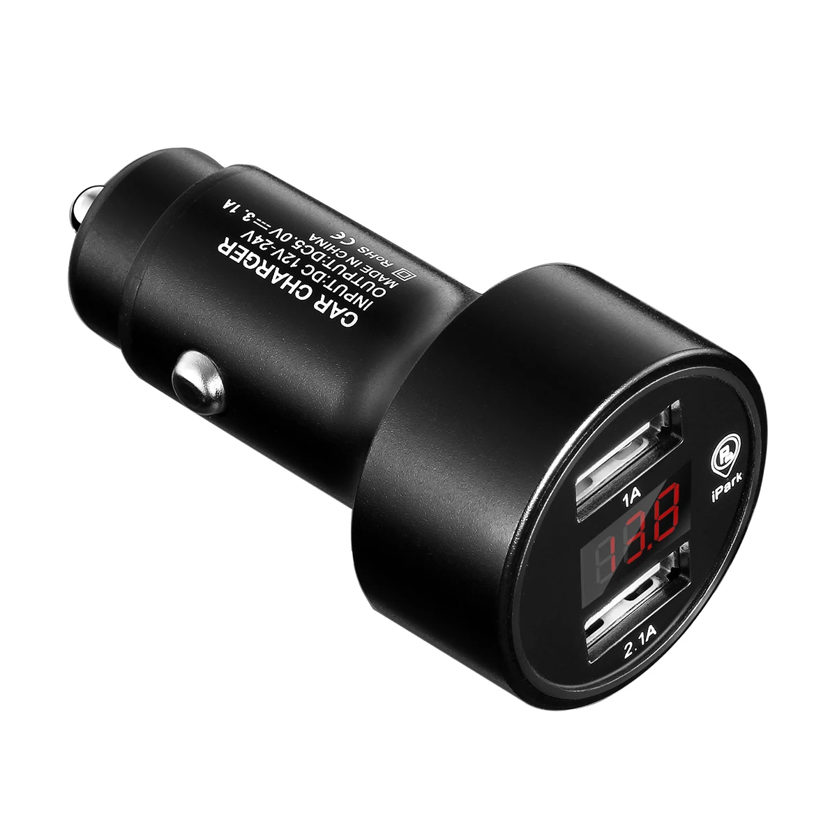 Автомобильное зарядное устройство с двумя USB портами и GPS трекером| |