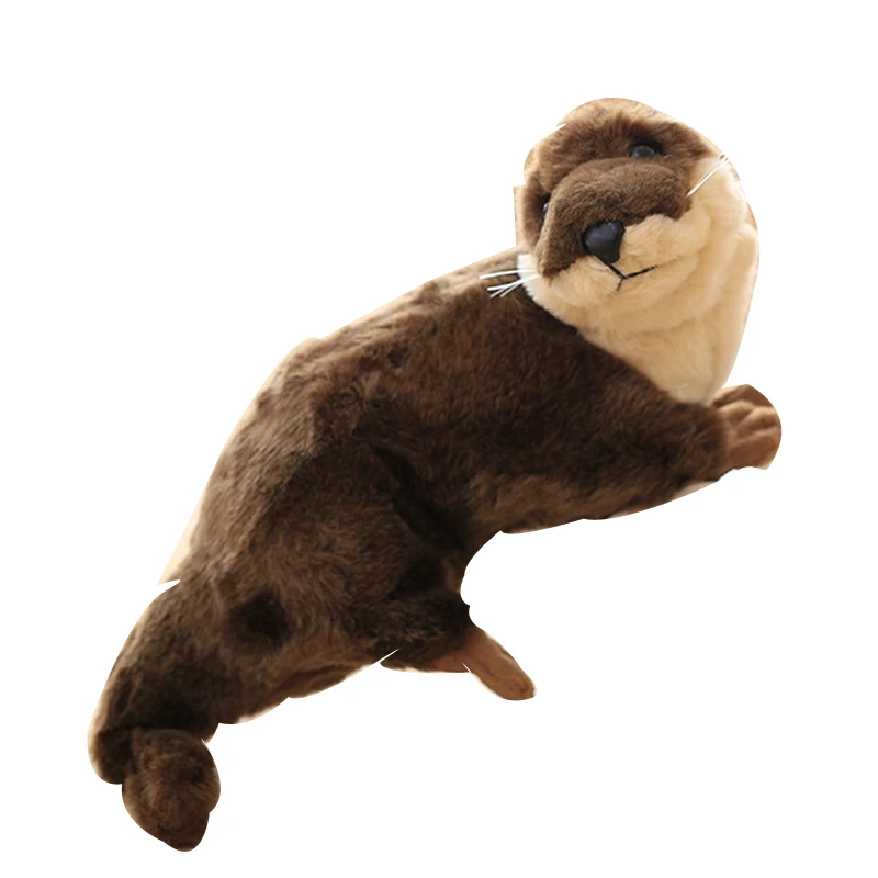 Peluche Mignonne Et Originale De Simulation De Loutre Animal Doux Poupee Cadeau D Anniversaire Pour Enfants Et Bebes Aliexpress