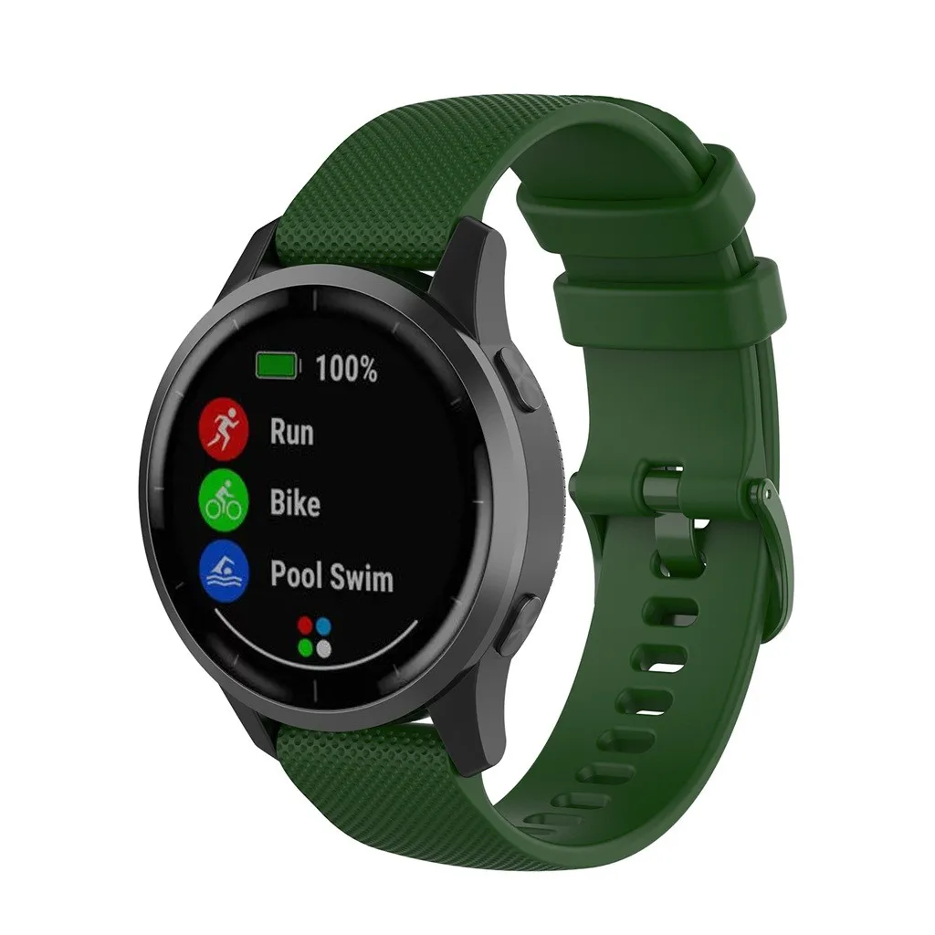 45# мягкий силиконовый сменный ремешок для Garmin Vivoactive 4, умный Браслет для Garmin Vivoactive 4, сменный ремешок для часов