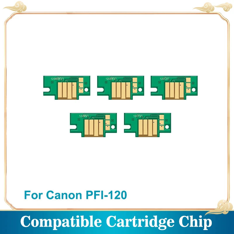 Pfi-120 Chip Della Cartuccia Pfi120 Compatibile Per Canon Imageprograf Tm-200 Tm-205 Tm200 Tm-300 Tm300 Tm305 Stampante