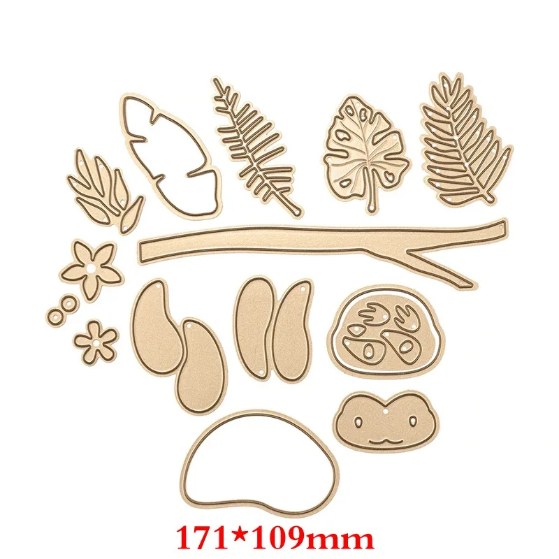 Package Folder Sloth Entry Frame Branch Metal Cutting Dies Stencils For DIY Scrapbooking Decoration Embossing Card Craft Die Cut