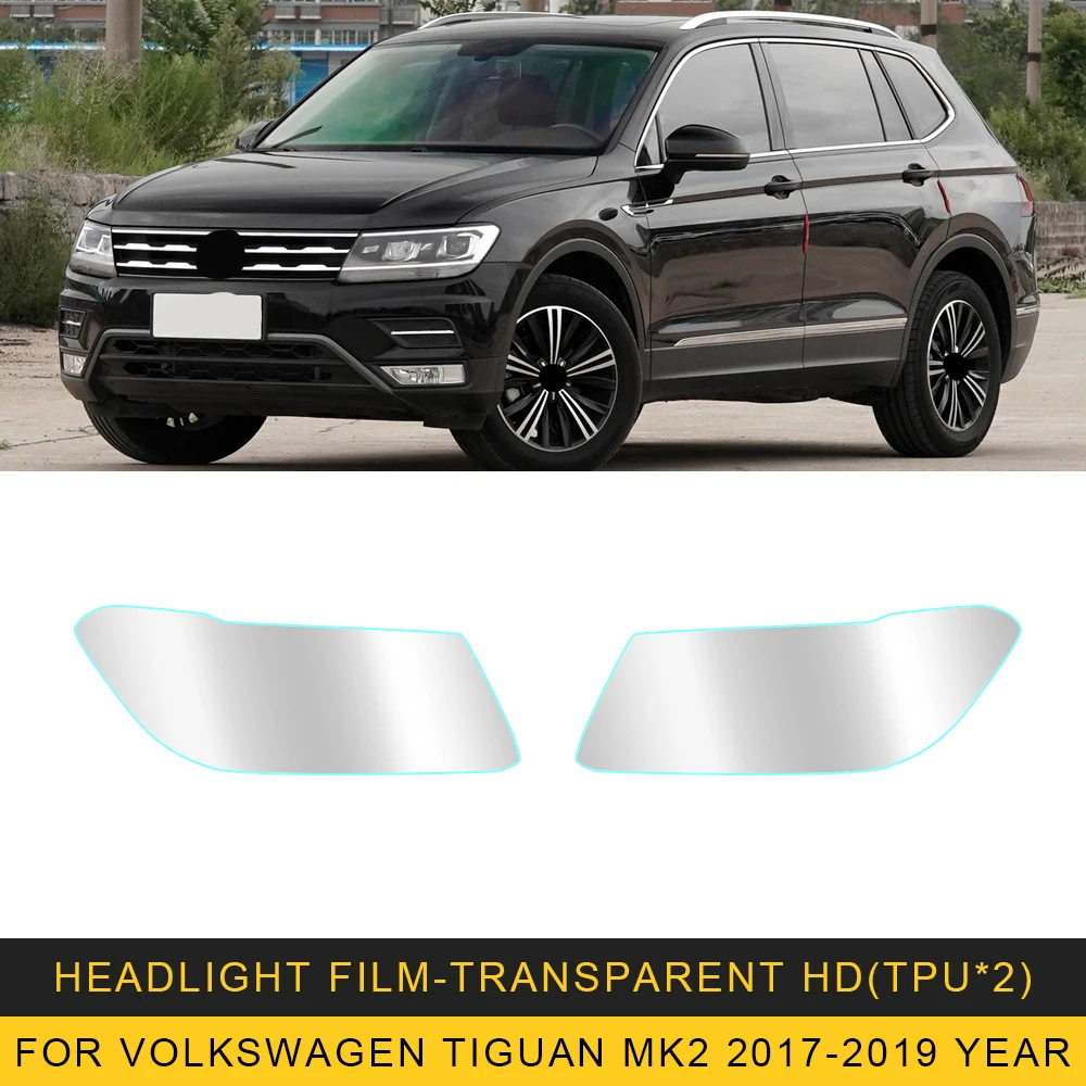 Pellicola protettiva per faro auto Tinta fanale posteriore nero trasparente  TPU adesivo accessori, per VW Volkswagen Tiguan 2017-2019 : : Auto  e Moto