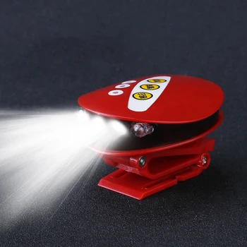 

New sensing cap lamp head lamp USB charging night fishing clip cap lamp lithium battery intelligent fishing gear fishing supplie