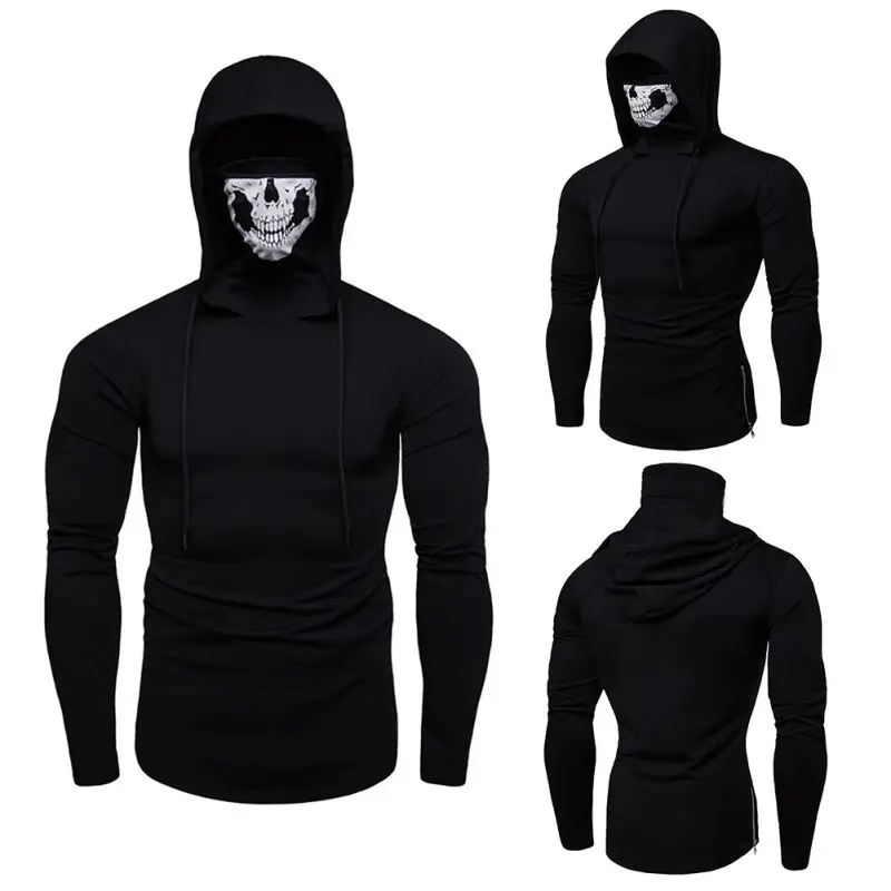 Мужские осенние весенние свободные с длинным рукавом повседневные Простые маски