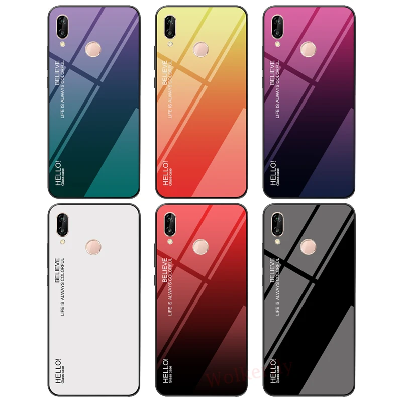 Чехол из мраморного стекла для Xiao mi Red mi Note 7 Pro mi 9 SE A1 A2 mi 8 Lite 5X 6X Red mi 7 Note 7 5 6 Pro 6A 5 Plus градиентная крышка