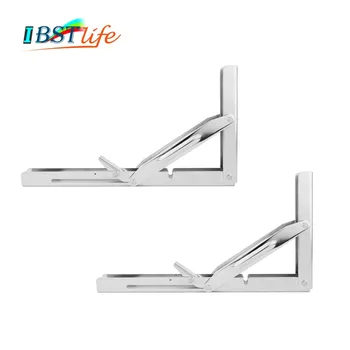 

2PCS 550lbs SS304 Folding Shelf Bench Table Bracket Triangular support wall mounted DIY Home Boat Marine Accessories