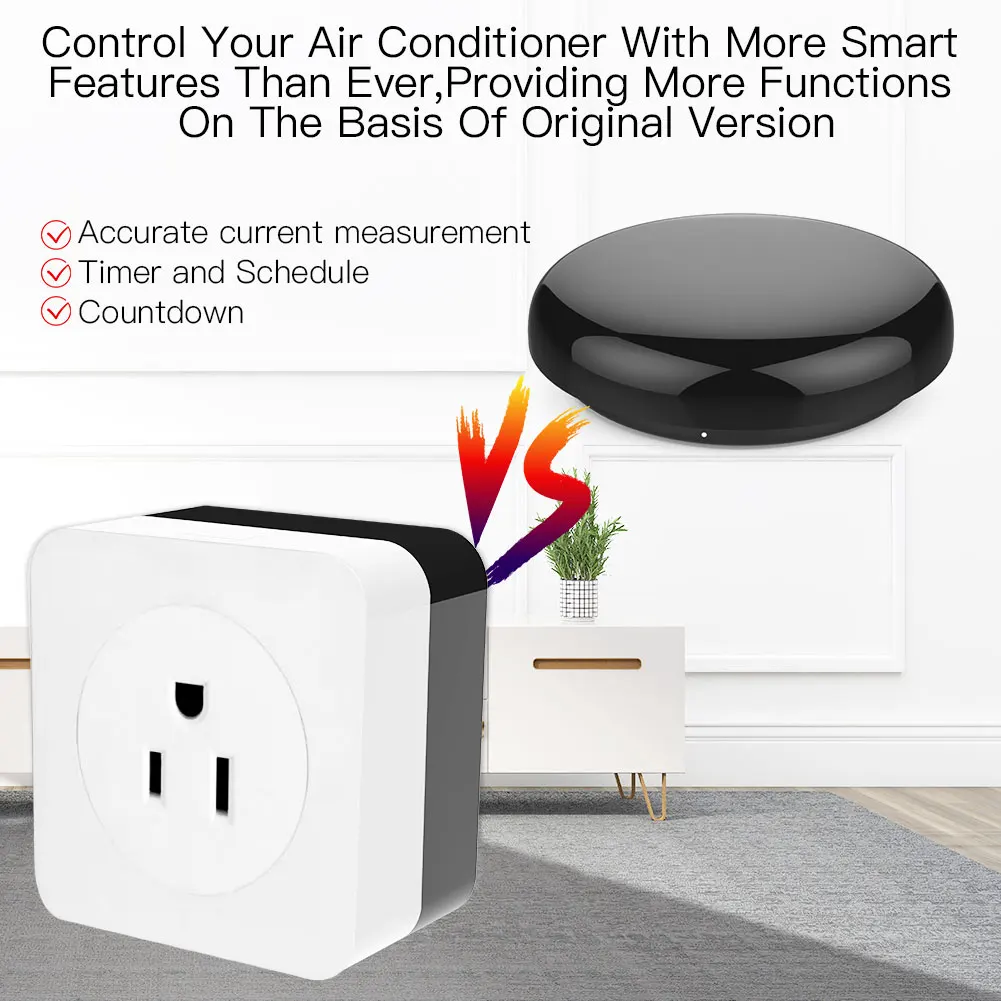 WiFi Smart 16A кондиционер компаньон ИК пульт дистанционного управления Лер настенный штекер Smart Life Tuya приложение управление работа с Alexa Google Home