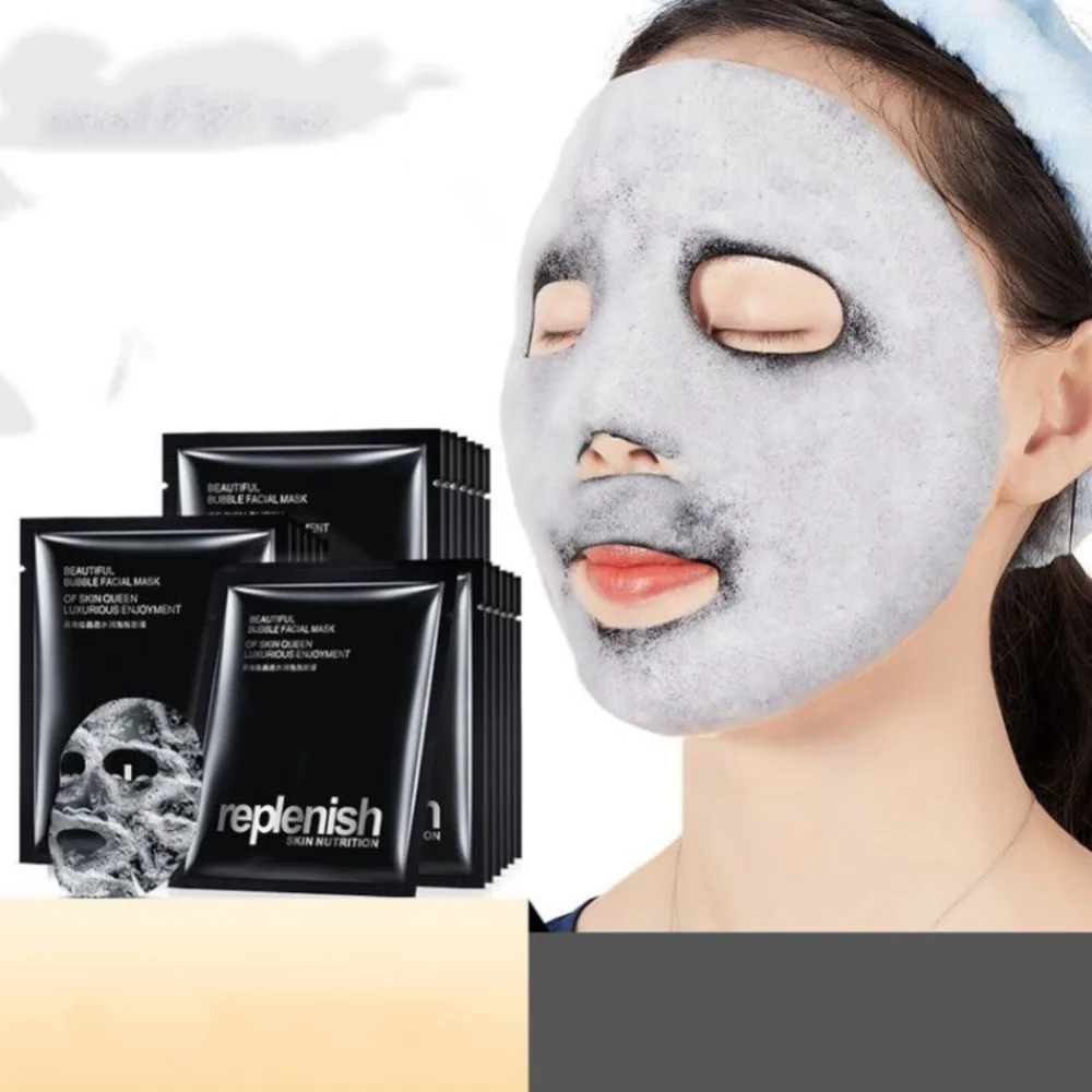 Природный уголь Bubble Black Mask контроль масла поры усадка очистка и Увлажнение Маска