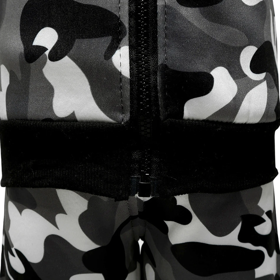 Камуфляжные, для мальчика комплекты Маленький мальчик с длинным рукавом Jungle City темно-синий камуфляж куртки и штаны для детей возрастом Демисезонный Детские комплекты на возраст от 12 мес., размеры 2 T, 3T, 4T