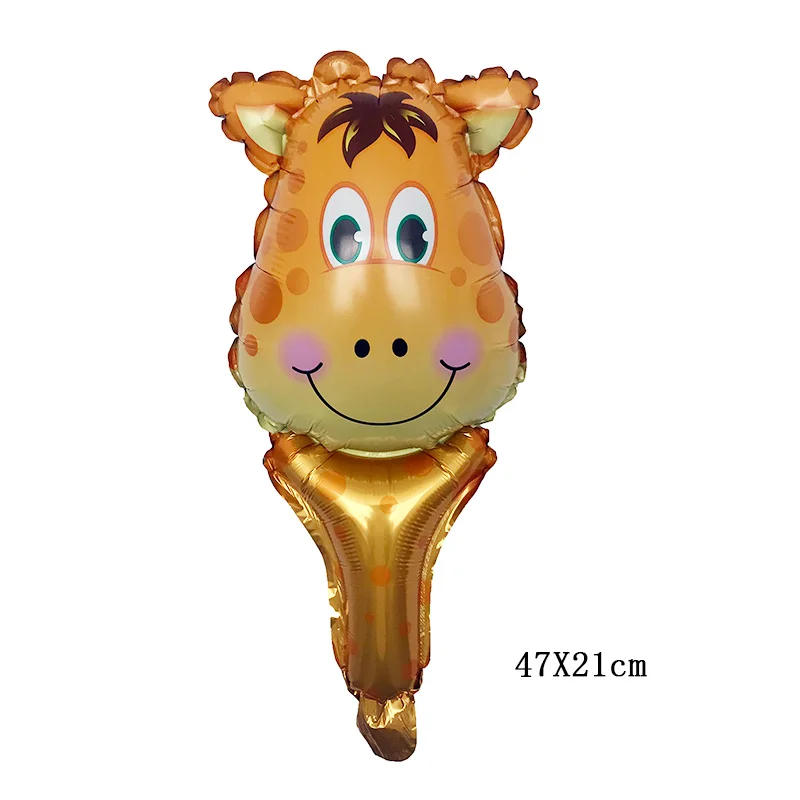 1 шт. мини-Тигр Лев корова животное ручной светильник Гелиевый шар, фольга Воздушные шары на день рождения вечерние украшения детские игрушки поставки globos